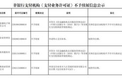 支付牌照业务覆盖范围